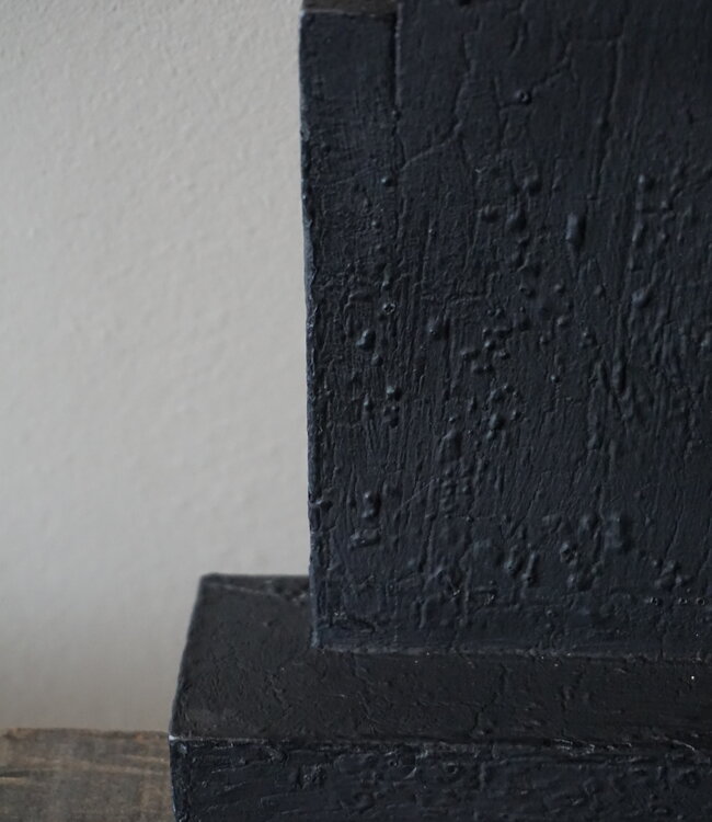 Luksa Home Collection Houten Spiegel Mahler | Mat Zwart | H100 x B70 cm