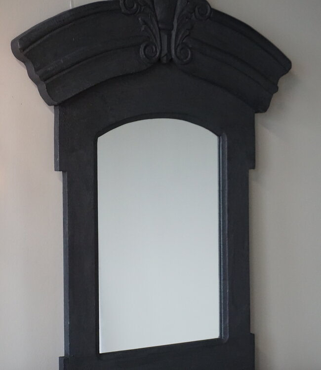 Luksa Home Collection Houten Spiegel Mahler | Mat Zwart | H100 x B70 cm