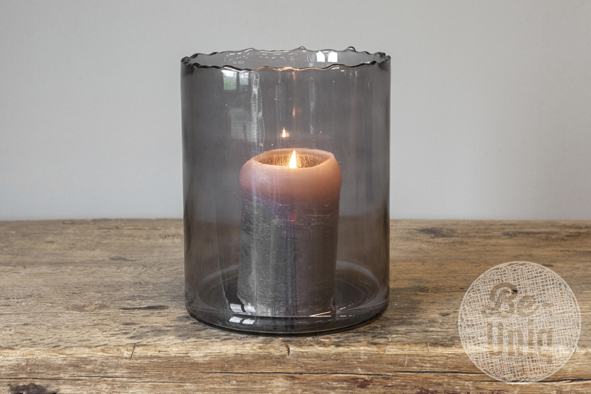 Be-Uniq Cilinder Smoked | Large | H25 x Ø20 cm