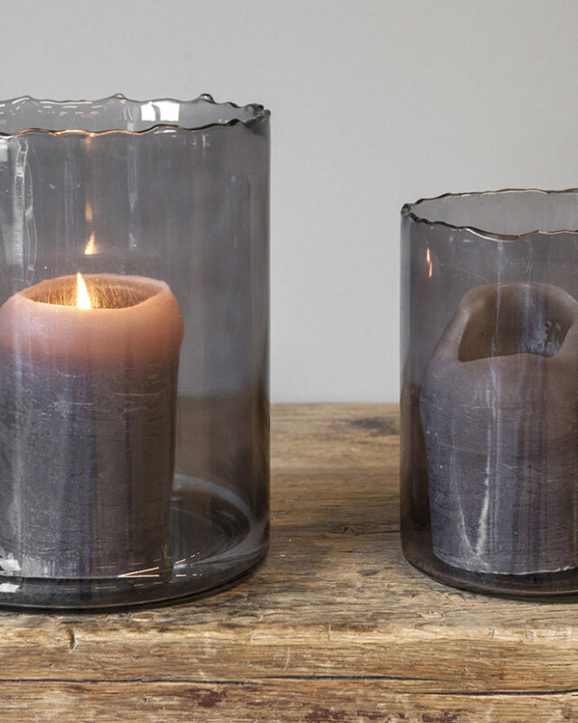 Be-Uniq Cilinder Smoked | Large | H25 x Ø20 cm