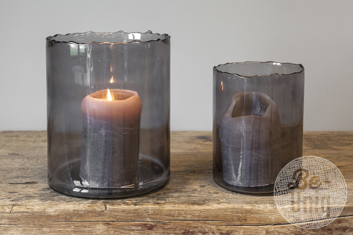Be-Uniq Cilinder Smoked | Large | H25 x Ø20 cm