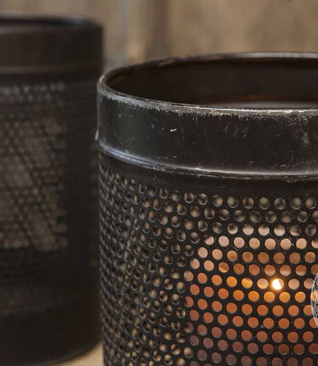 Be-Uniq Windlicht Cilinder Dot | India | H26 x Ø18 cm