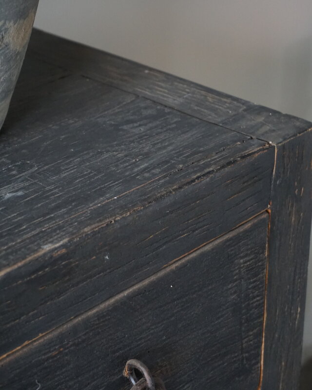 Rene Houtman Sidetable | Rough Black | H90 x B120 x D40 cm