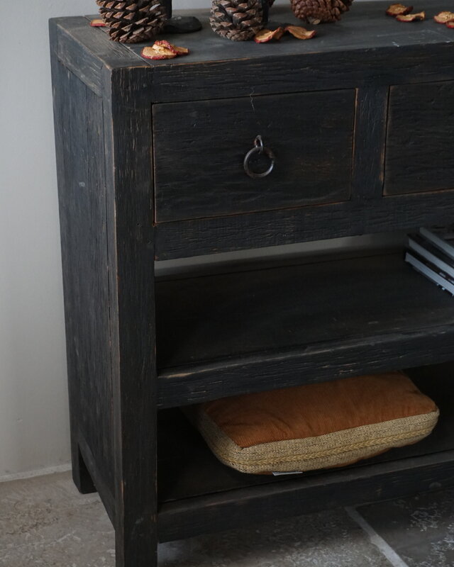 Rene Houtman Sidetable | Rough Black | H90 x B120 x D40 cm