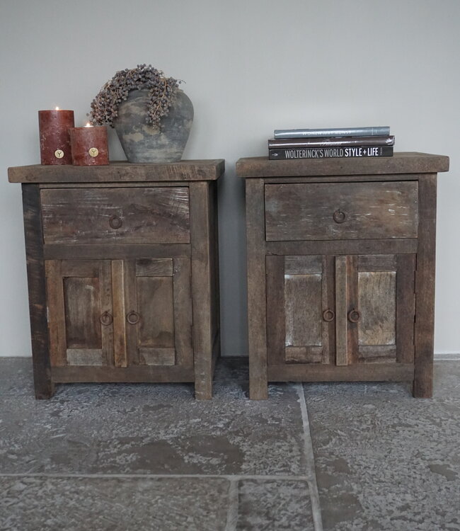 Luksa Home Collection Nachtkastjes Hout | Set Van 2 | H66 x B55 x D45 cm