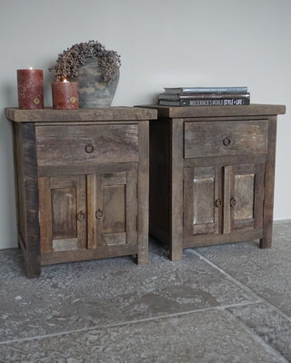 Luksa Home Collection Nachtkastjes Hout | Set Van 2 | H66 x B55 x D45 cm