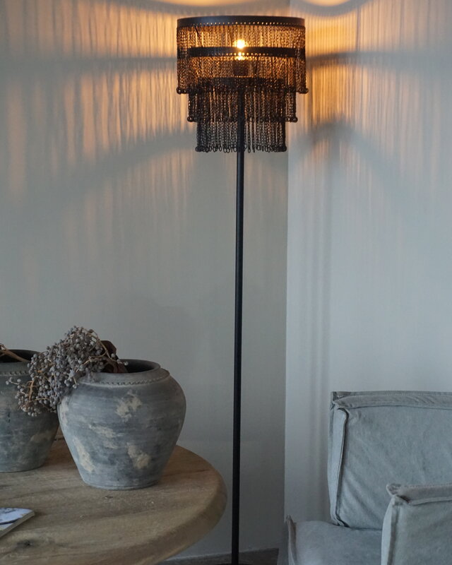 Rene Houtman Vloerlamp Katie Ketting | Zwart | H150 x D32 cm