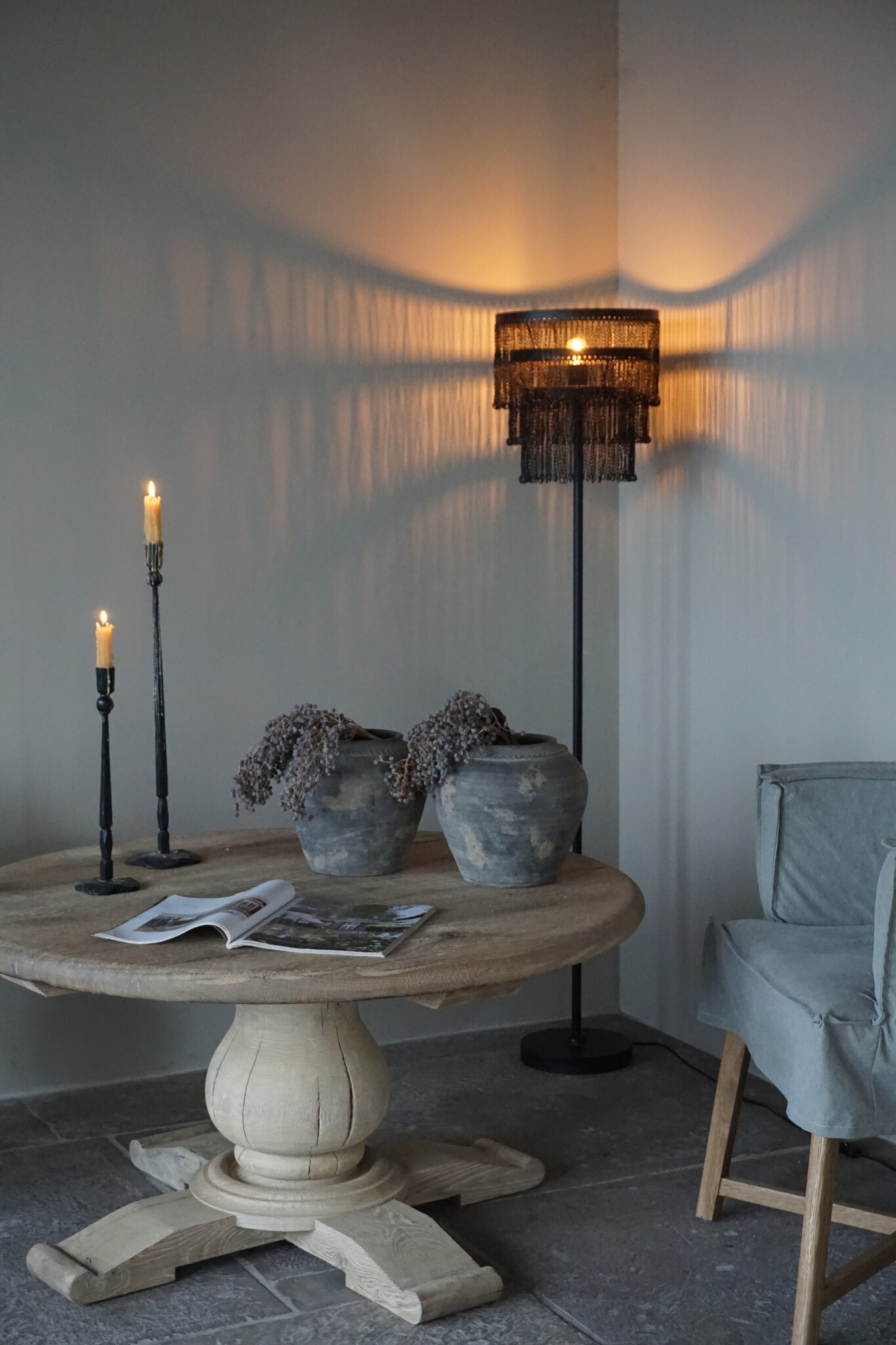 Rene Houtman Vloerlamp Katie Ketting | Zwart | H150 x D32 cm