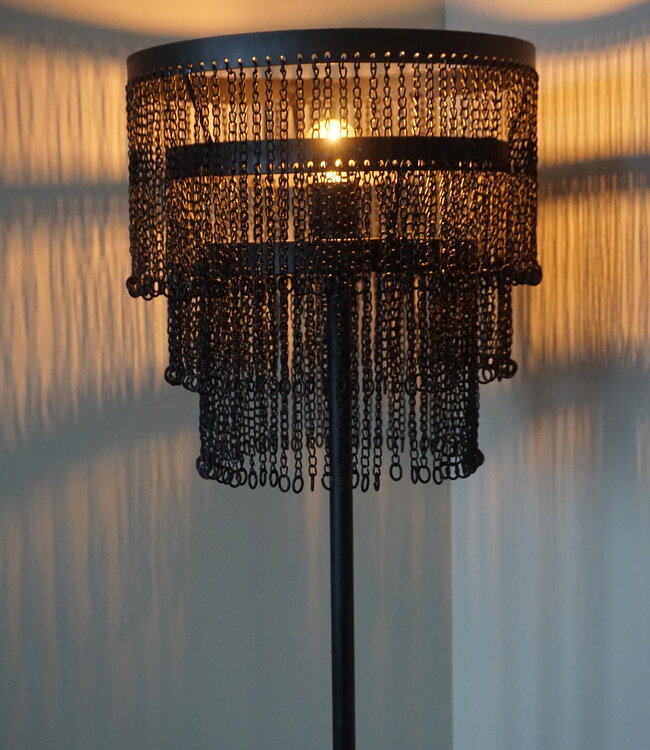 Rene Houtman Vloerlamp Katie Ketting | Zwart | H150 x D32 cm
