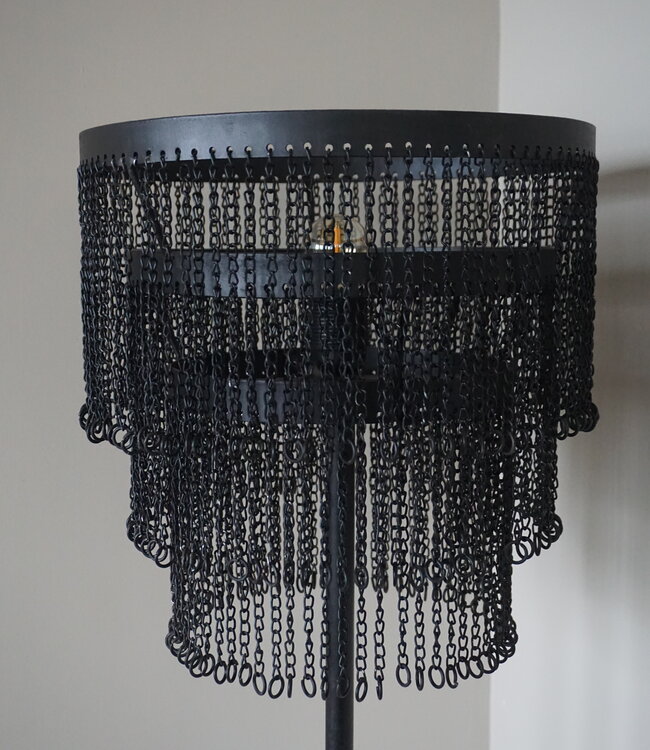 Rene Houtman Vloerlamp Katie Ketting | Zwart | H150 x D32 cm