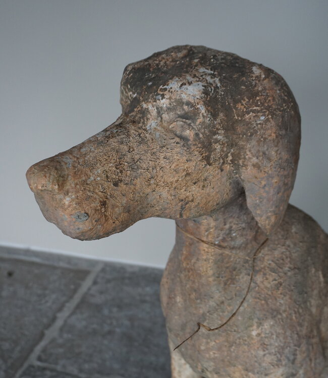 Rene Houtman Beeld Hond | Indonesisch Aardewerk | H90 x B40 x D62 cm