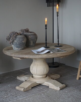 Rene Houtman Salontafel Rond | Eiken | H56 x Ø110 cm