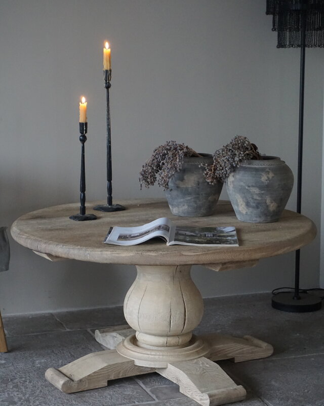Rene Houtman Salontafel Rond | Eiken | H56 x Ø110 cm