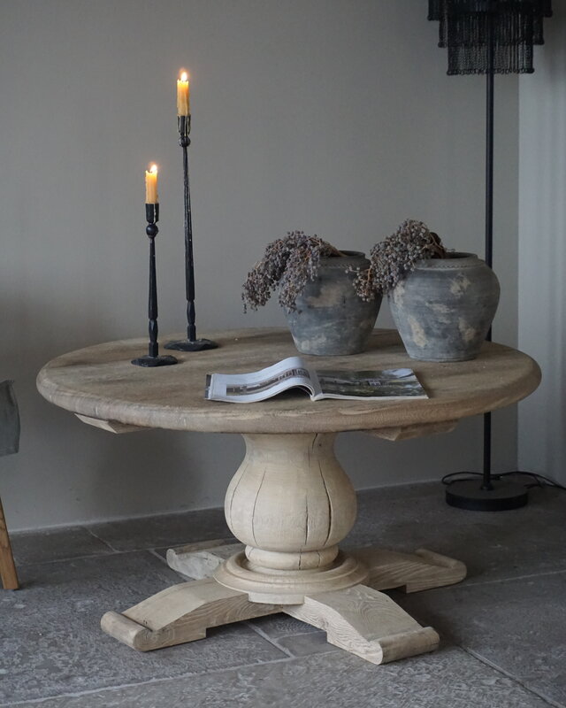 Rene Houtman Salontafel Rond | Eiken | H56 x Ø110 cm