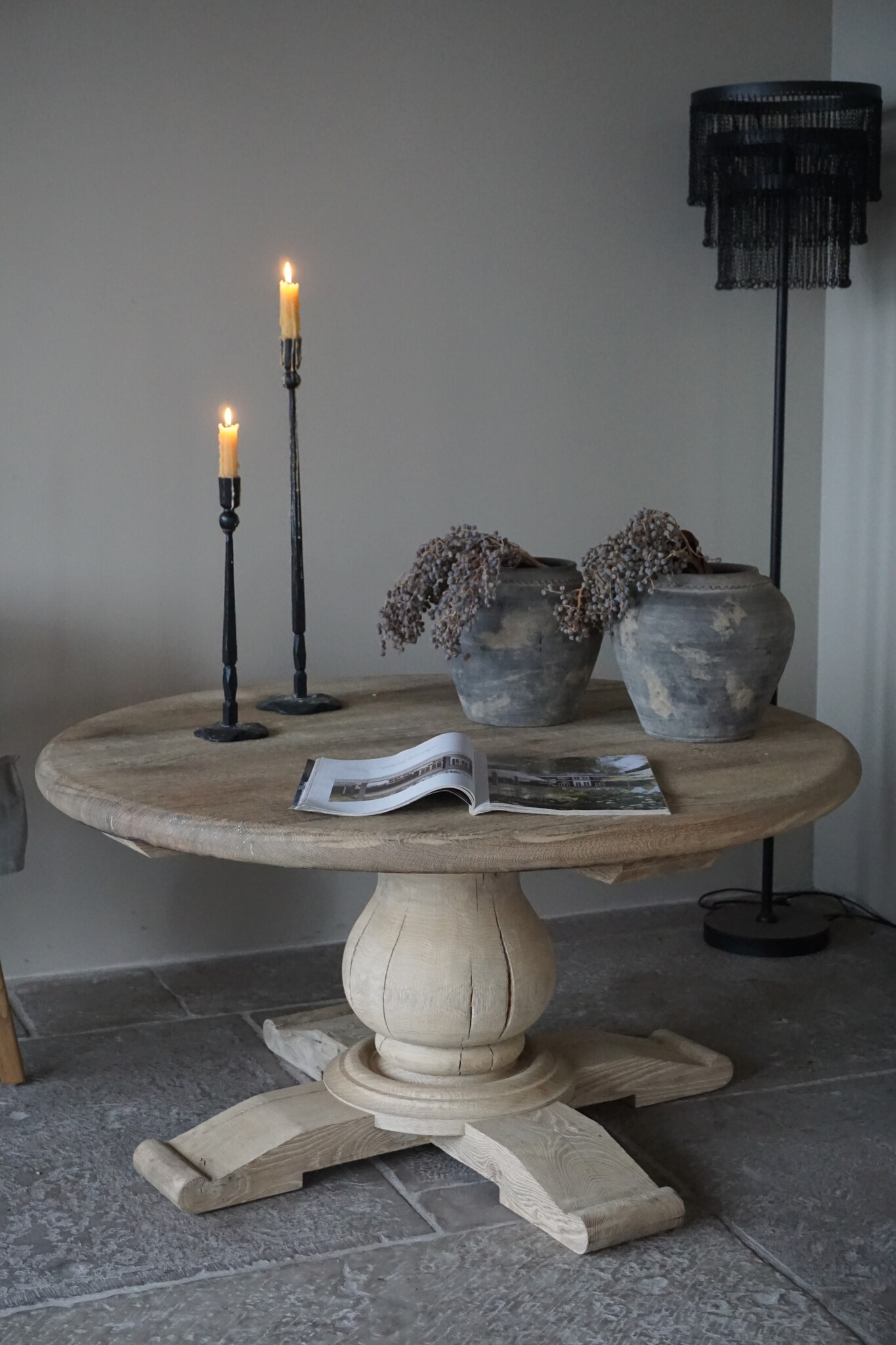 Rene Houtman Salontafel Rond | Eiken | H56 x Ø110 cm