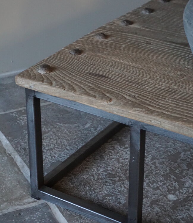 Rene Houtman Salontafel Antieke Oude Deur India L223xB91xH41 cm