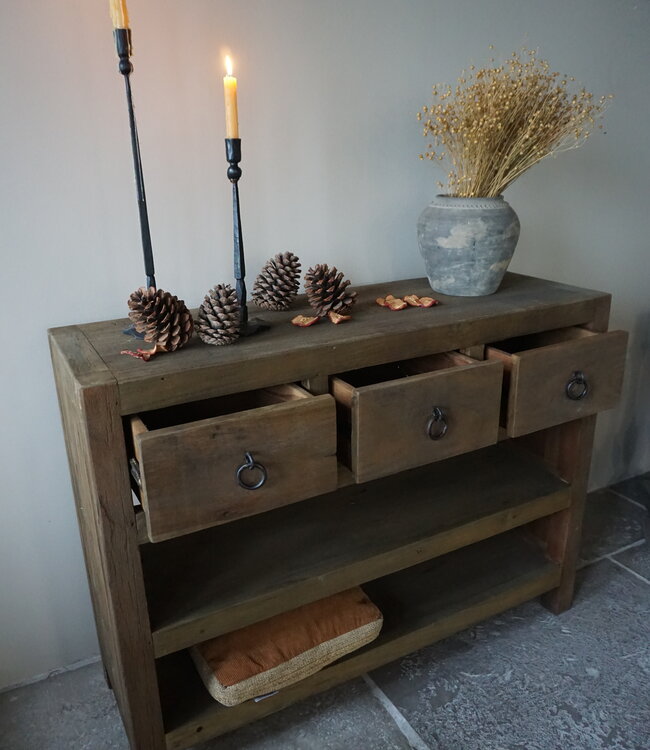 Rene Houtman Sidetable | Grey Wash | H90 x B120 x D40 cm