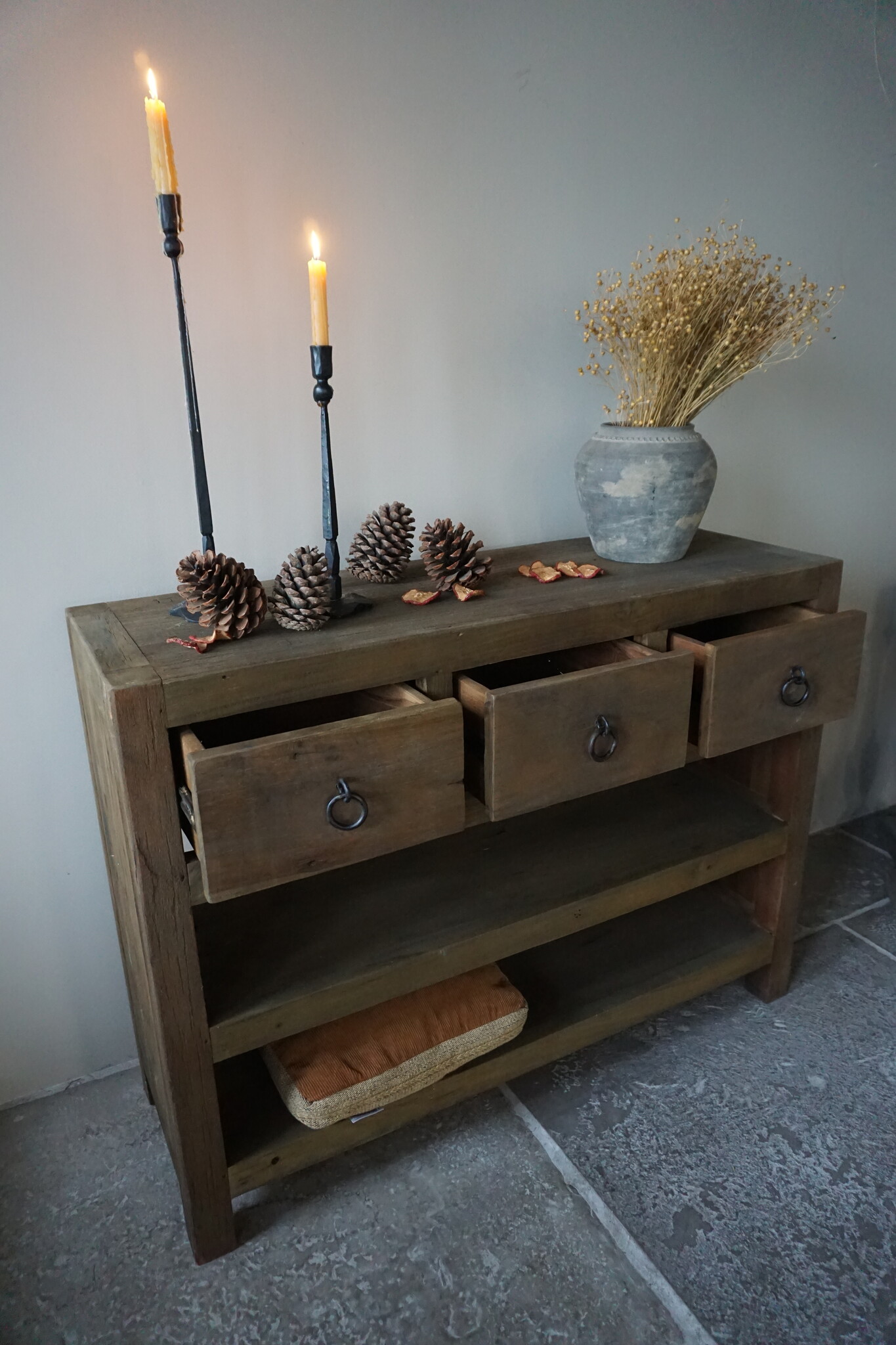 Rene Houtman Sidetable | Grey Wash | H90 x B120 x D40 cm