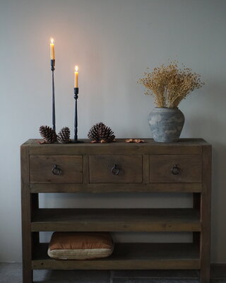 Rene Houtman Sidetable | Grey Wash | H90 x B120 x D40 cm