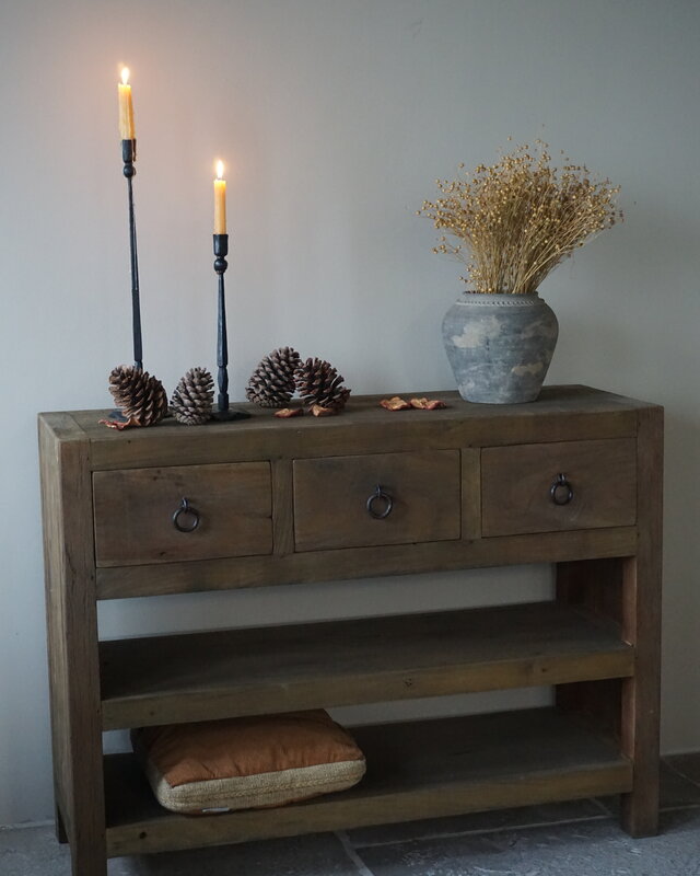 Rene Houtman Sidetable | Grey Wash | H90 x B120 x D40 cm