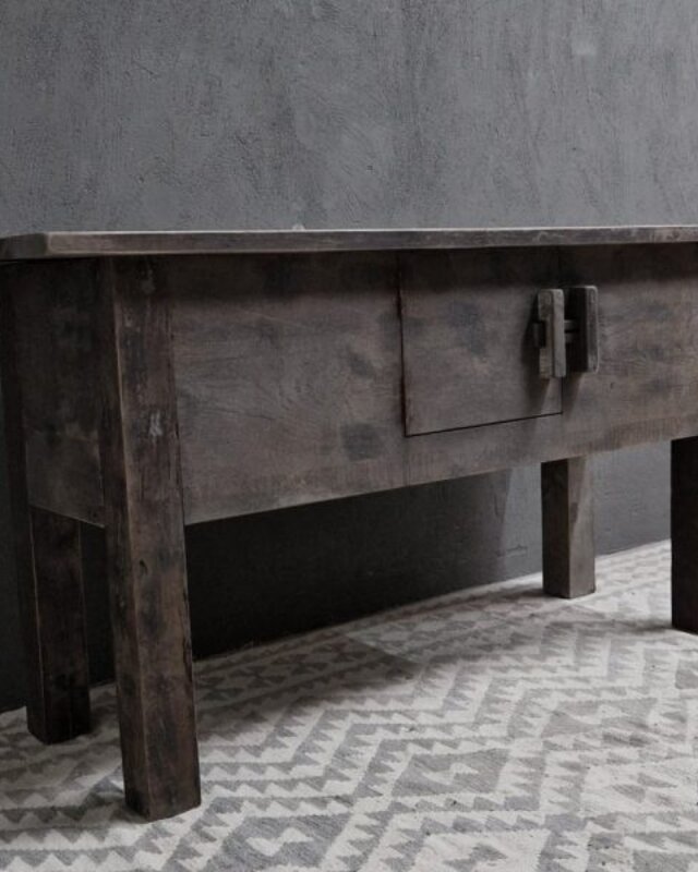 Luksa Home Collection Wandtafel Antique Grey | Ivan | H80 x B160 x D50 cm