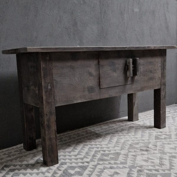 Luksa Home Collection Wandtafel Antique Grey | Ivan | H80 x B160 x D50 cm