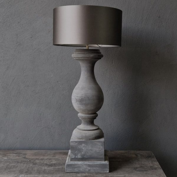 Luksa Home Collection Tafellamp Baluster | Oud Hout | H70 cm