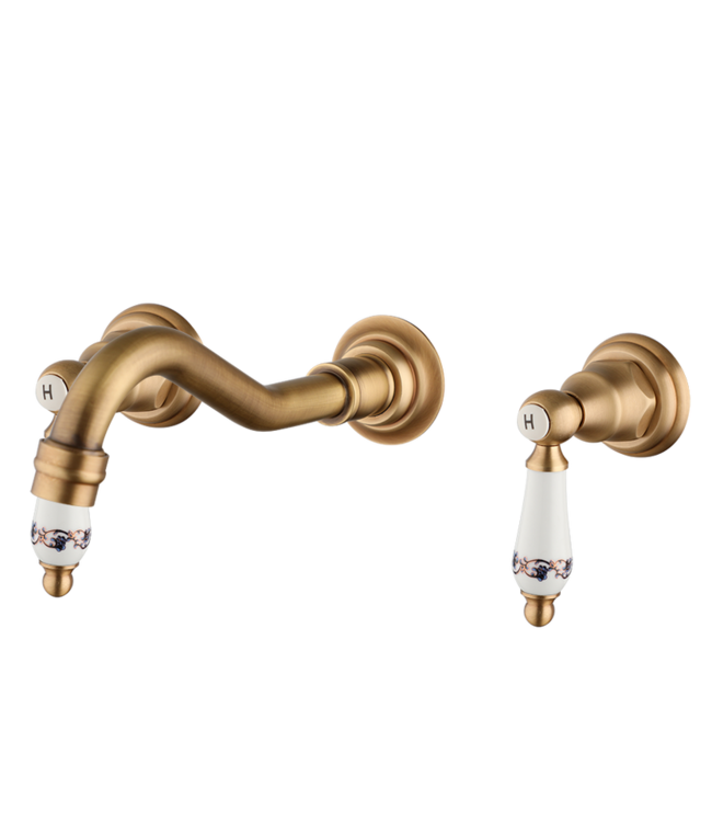 Rene Houtman Nostalgische Inbouw Meng Muurkraan Brons