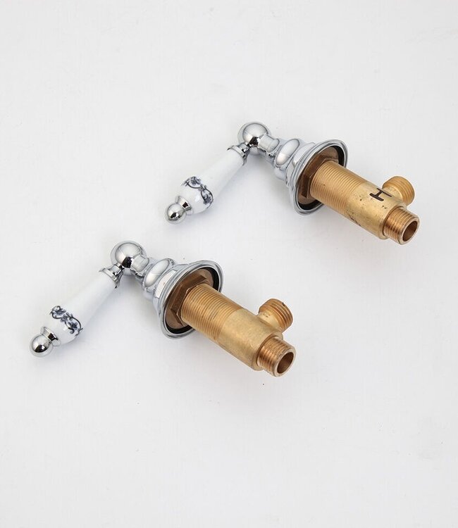 Rene Houtman Nostalgische Chromen Inbouw Meng Muurkraan