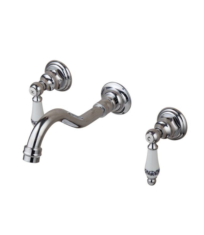 Rene Houtman Nostalgische Chromen Inbouw Meng Muurkraan