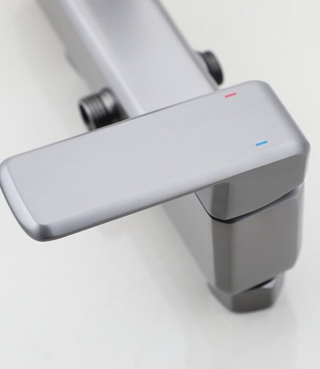 Rene Houtman Moderne Regendouche Met Badkraan | Gun Metal