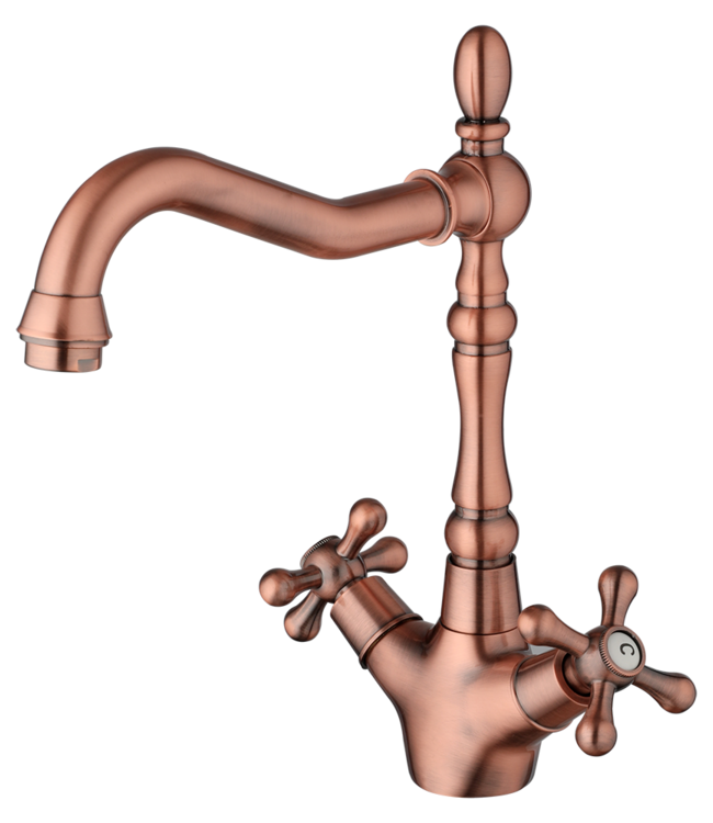 Rene Houtman Koperen Mengkraan Met Zwenkbare Hals