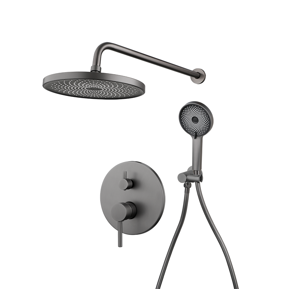 Rene Houtman Inbouw Set Regendouche | Gun Metal