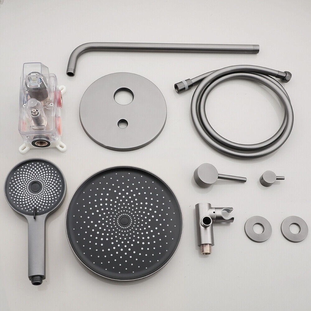 Rene Houtman Inbouw Set Regendouche | Gun Metal