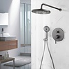 Inbouw Set Regendouche | Gun Metal