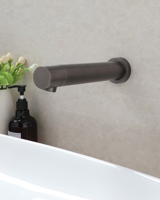 Rene Houtman Gun Metal Muurkraan Met Sensor | Koud Water