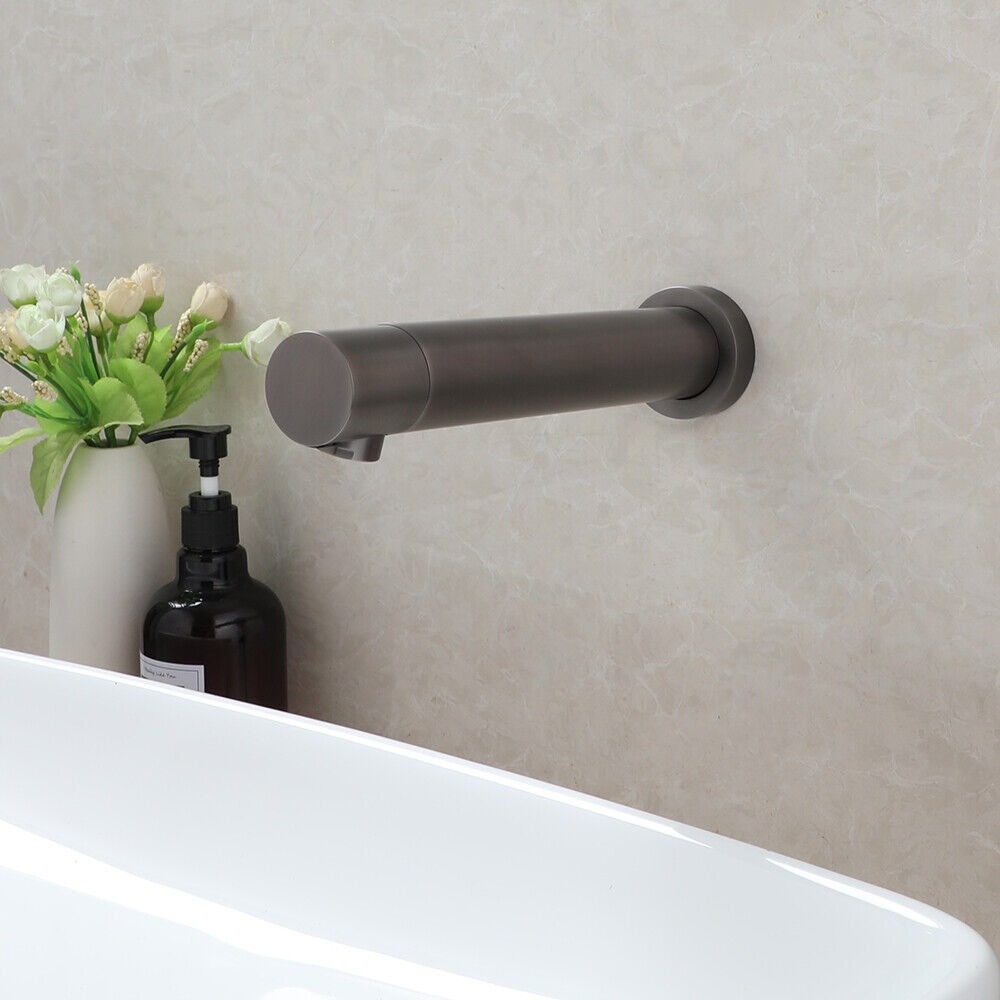 Rene Houtman Gun Metal Muurkraan Met Sensor | Koud Water