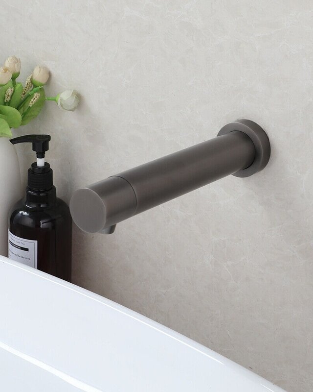 Rene Houtman Gun Metal Muurkraan Met Sensor | Koud Water