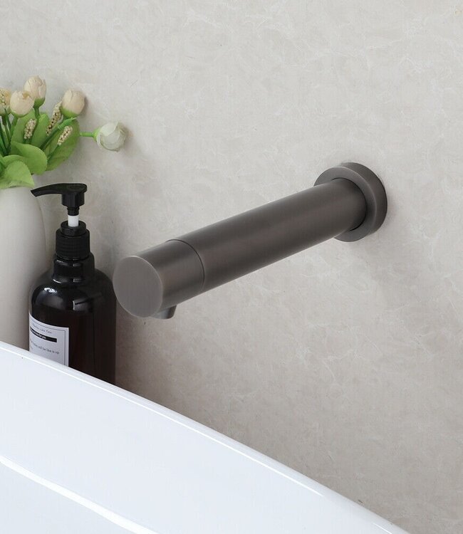 Rene Houtman Gun Metal Muurkraan Met Sensor | Koud Water
