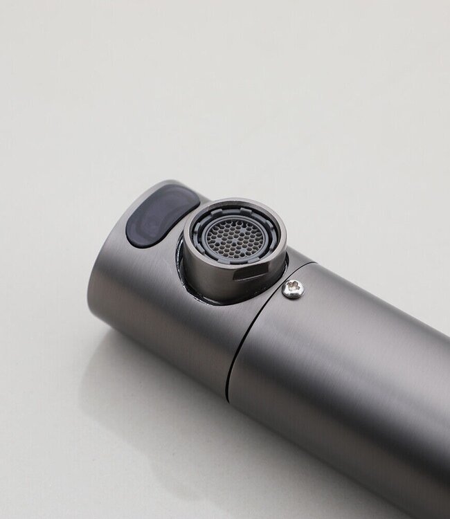 Rene Houtman Gun Metal Muurkraan Met Sensor | Koud Water