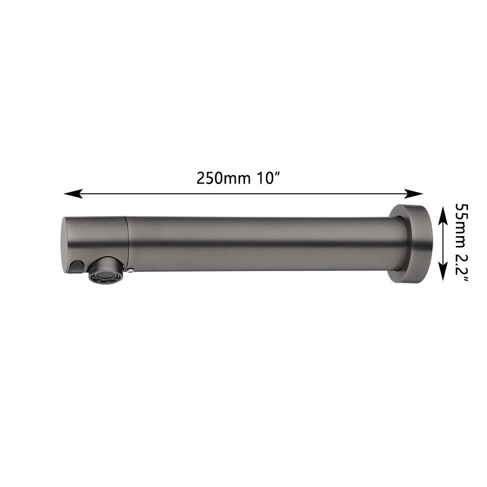 Rene Houtman Gun Metal Muurkraan Met Sensor | Koud Water
