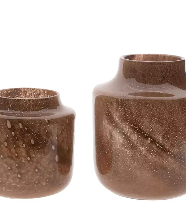 DutZ Vaas Glita | Terracotta | H20 x D19 cm