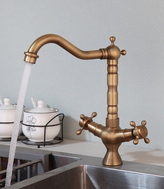 Rene Houtman Retro Keukenkraan - Brons