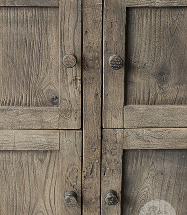 Be-Uniq 4-Deurs Kastje | Rustiek Verweerd | H90xB71xD55 Cm