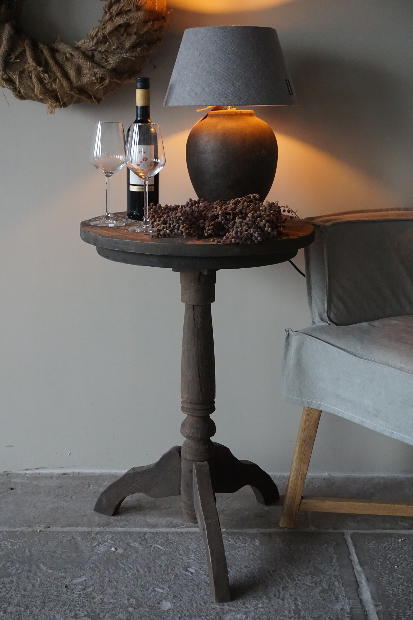 Rene Houtman Wijntafeltje | Teak | Ø51 x H75 cm