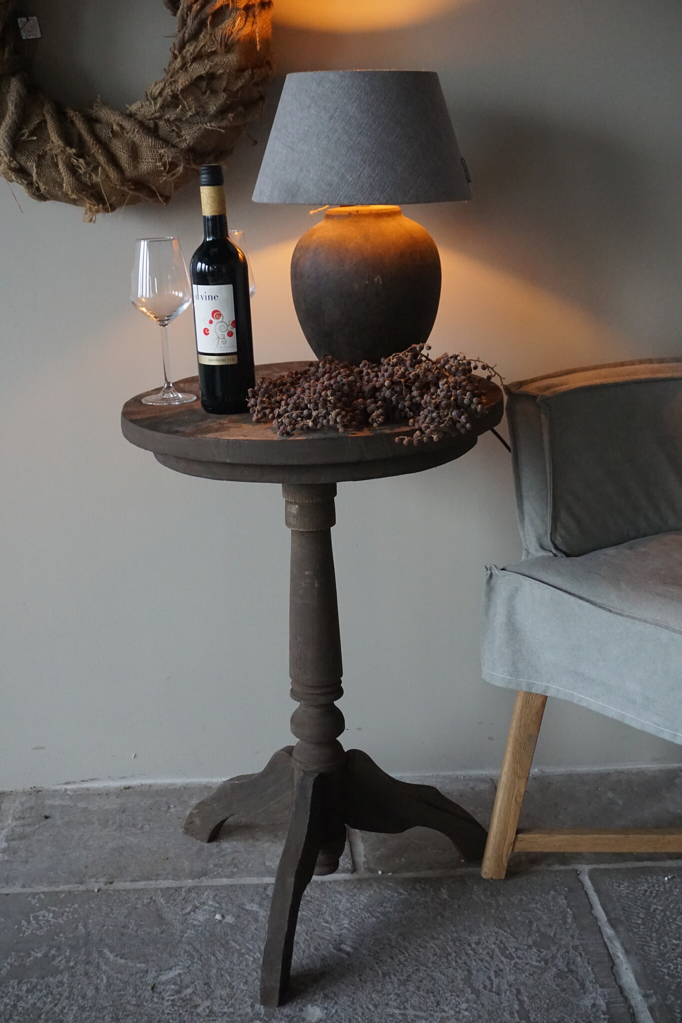Rene Houtman Wijntafeltje | Teak | Ø51 x H76 cm