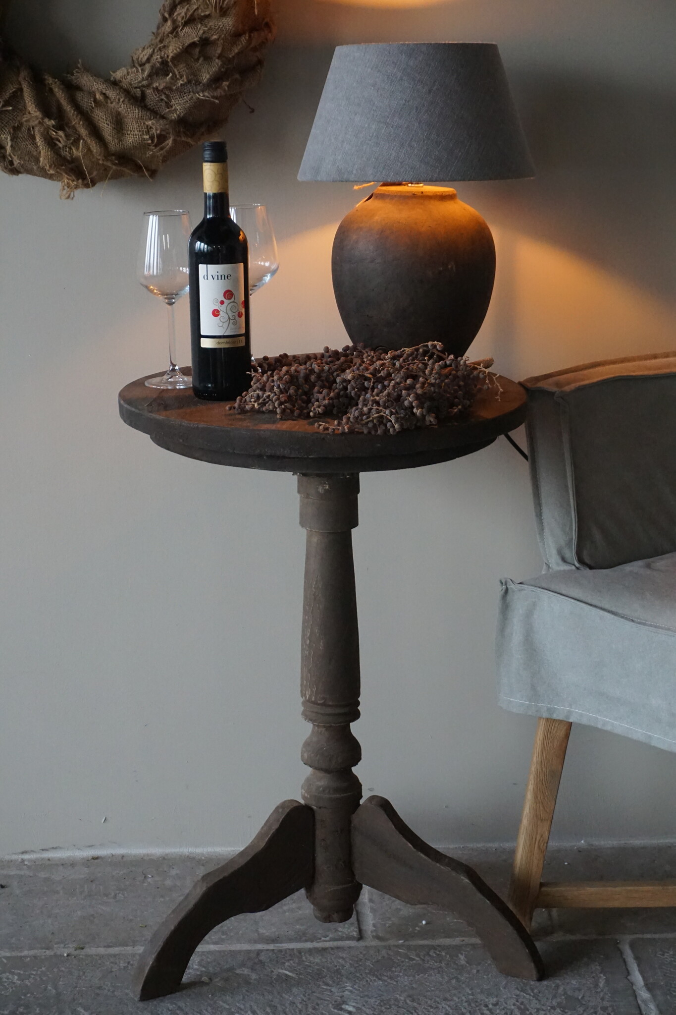 Rene Houtman Wijntafeltje | Teak | Ø52 x H76 cm
