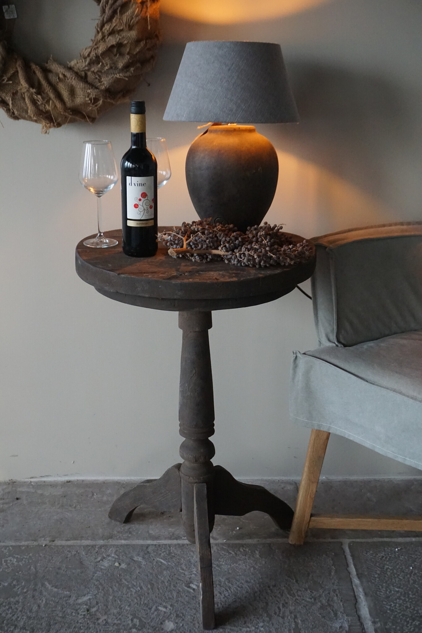 Rene Houtman Wijntafeltje | Teak | Ø51 x H76 cm