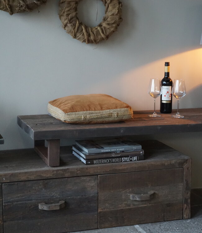 Rene Houtman TV-Meubel Nero | 3 Lades | Verstelbare Lengte