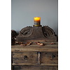 Uniek Houten Ornament Kandelaar | H19 x B48 x D10 cm